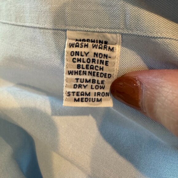 Ralph Lauren Classic Fit Short Sleeve Button Down XL Light Blue Shirt Pink Pony - Picture 10 of 10